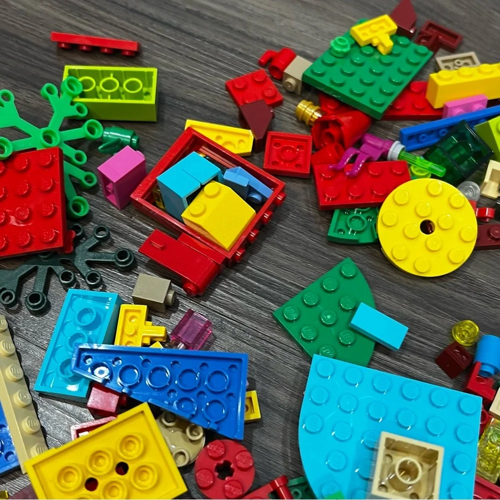 Lot Of Bright Colored Lego Pieces From Different Sets 8.6 Ounces